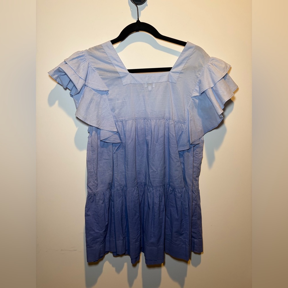 Cake for Dinner Light Blue Ruffled Mini Dress - Picture 3 of 6